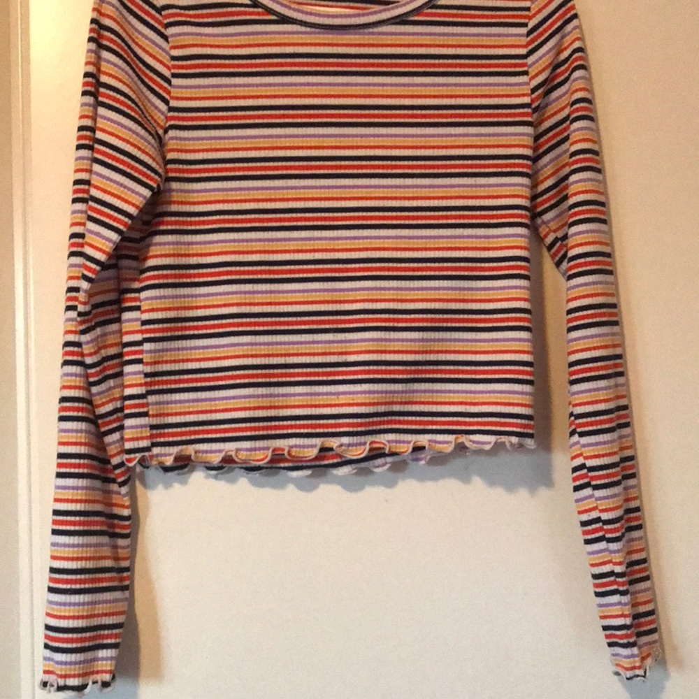Caution to the Wind- multicolour cropped size S
